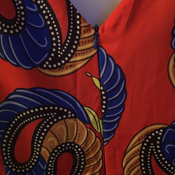 African Print High Low Dress - Picture 6 of 9